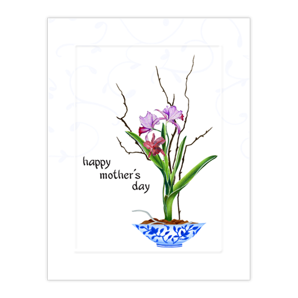 Orchid Bowl "Mom"