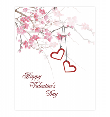 Hearts Cherry Blossoms