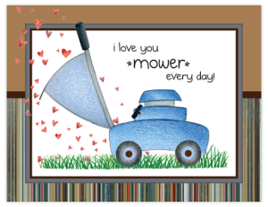 FL 82 - lawnmower hearts