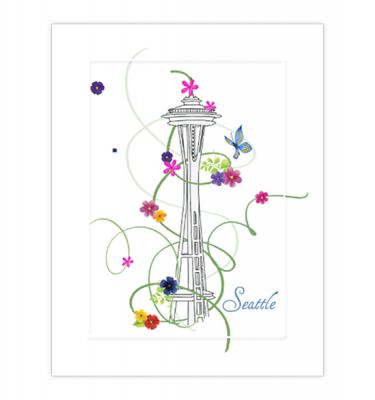 Space Needle Flowers