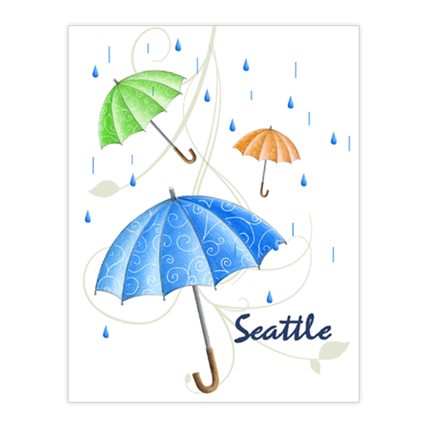 Seattle Umbrella and Rain