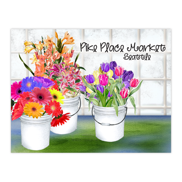 Pike Place Market Buckets