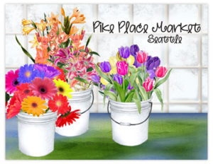SP 14b - pike place flower buckets