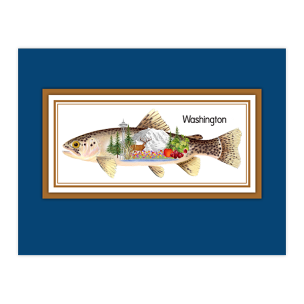 Trout on Blue