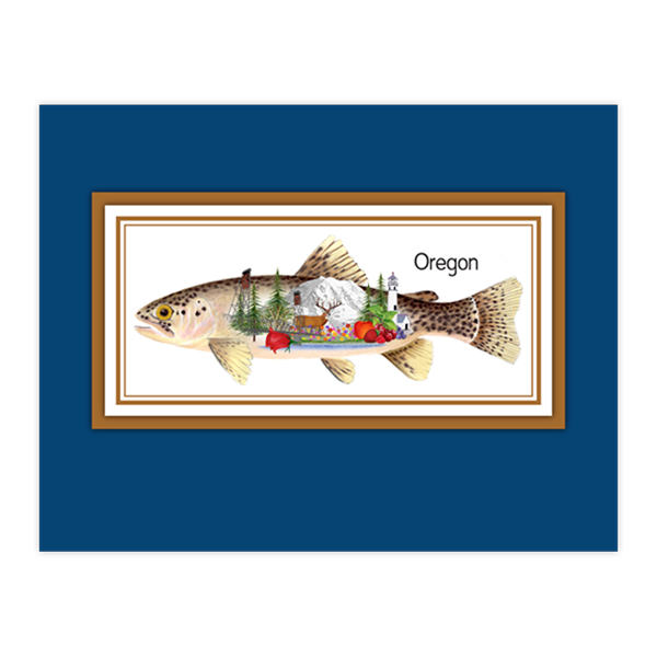 Trout on Blue