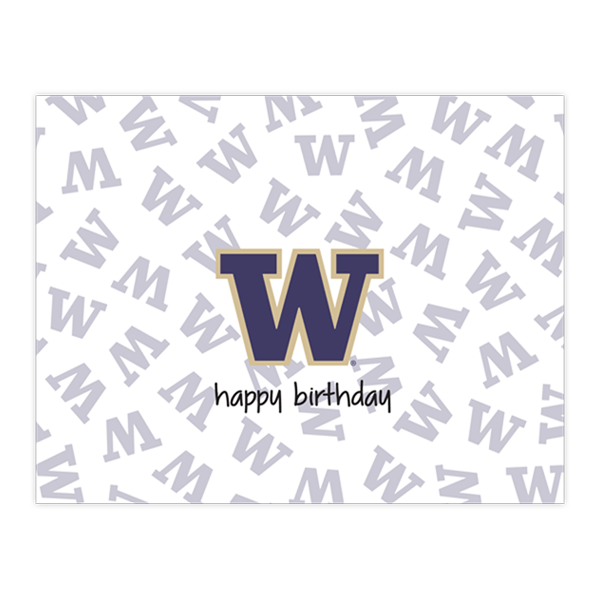 UW Birthday Watermark Logo