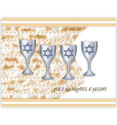 Passover Goblets and Matzo